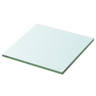 Clear glass shelf panel 20x20 cm
