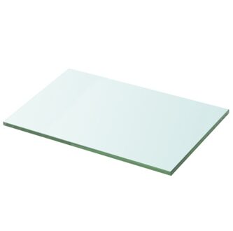 Clear glass shelf panel 30x20 cm