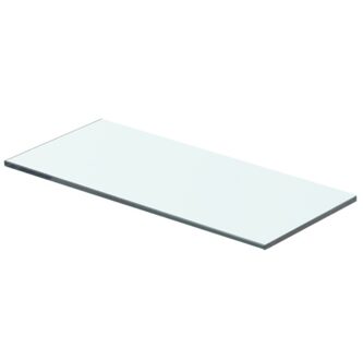 Clear glass shelf panel 40x12 cm