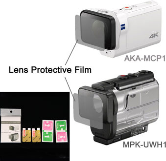 Clear Lens Protector Film Voor AKA-MCP1 MPK-UWH1 Voor sony action cam HDR-AS300r AS50v FDR-X3000R ACCESSOIRES