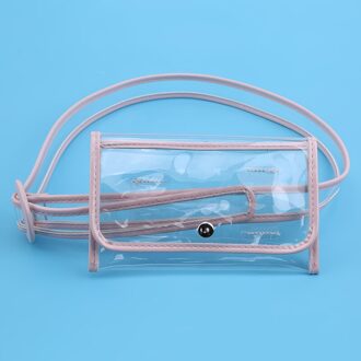 Clear Mode Strand Riem Fanny Packs Vrouwelijke Zomer Pvc Taille Zakken Vrouwen Dames Meisjes Transparant Jelly Borst Handtassen roze
