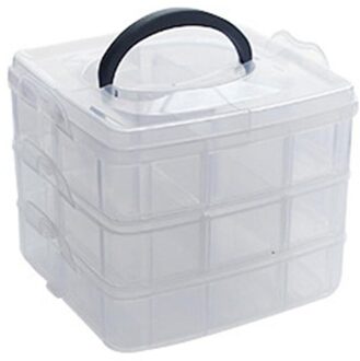 Clear Opbergdoos Briefpapier Organisator Cosmetica Tape Kunst Levert Case Houder