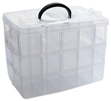 Clear Opbergdoos Briefpapier Organisator Cosmetica Tape Kunst Levert Case Houder