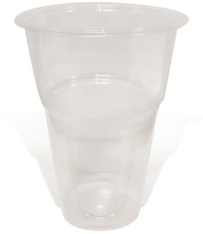 Clear plastic cups 300 ml, 50 PCs