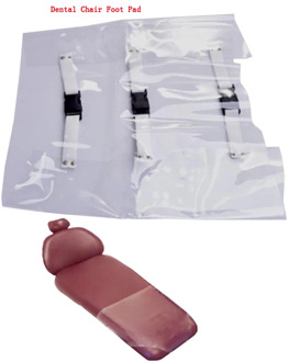 Clear Plastic Dental Chair Cushion Foot Mat Pad Dental Seat Unit Dustproof Cover Protector With Elastic Bands Clinic Supply