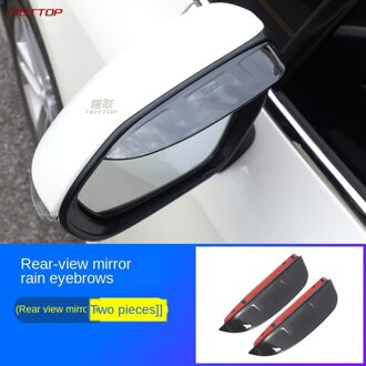 Clear Plastic Window Visor Vent Shades Zon Regen Deflector Guard Voor Toyota Corolla zwart 2stk