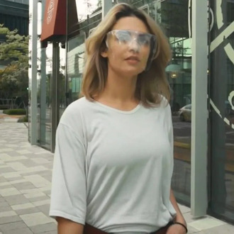 clear polycarbonate Face Shield for adult anti touch Protective Face mask Transparent anti fog Face Cover for Outdoor riding