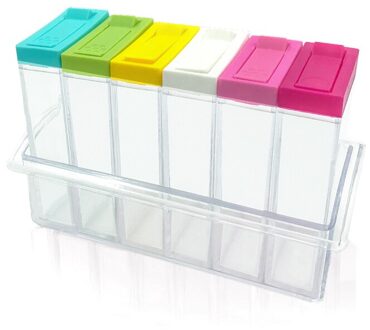 Clear Storage Container Flessen Spice Jars Peper Containers Spice Jars Opslag Containers Keuken Gadgets En Accessoires 1stk