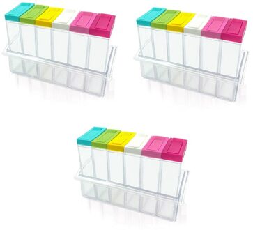 Clear Storage Container Flessen Spice Jars Peper Containers Spice Jars Opslag Containers Keuken Gadgets En Accessoires 3stk