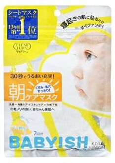 Clear Turn Babyish Pure Morning Care Grapefruit Mask 7 pcs