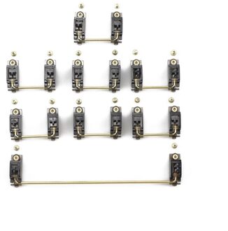 Clear Vergulde Schroef In Stabilisator Voor Mechanische Toetsenbord Gh60 Xd64 Xd84 6.25x Xd87 Gemonteerd Stabilizer Modifier Sleutel Plaat 104 Stab