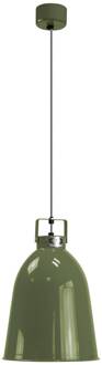 Clément C240 hanglamp olijf glans Ø24cm mat-olijfgroen