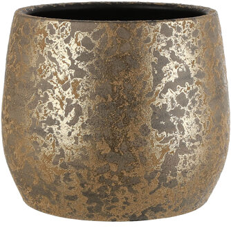 clemente pot rond goud maat in cm: 25,5 x 32