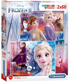 Clementoni Disney Frozen 2 Legpuzzel 2 Puzzels 60 Stukjes