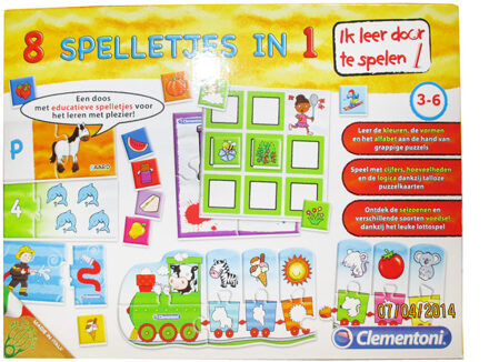 Clementoni Ik leer door te spelen: 8 spelletjes in 1
