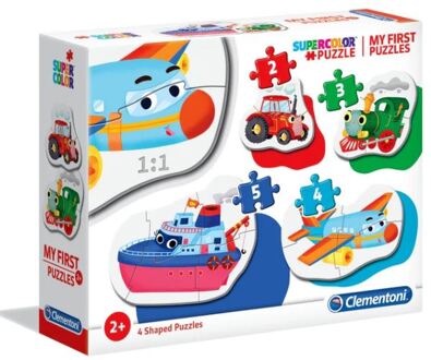Clementoni Legpuzzel My First Puzzle Transport 4 Puzzels