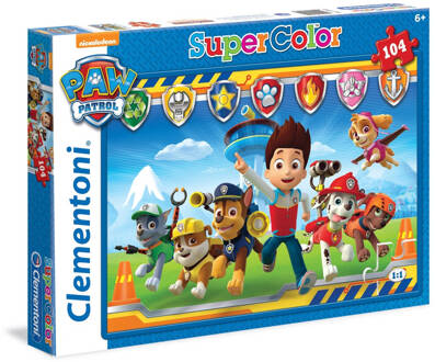 Clementoni Legpuzzel Paw Patrol 104 Stukjes 48,5 X 33,5 Cm