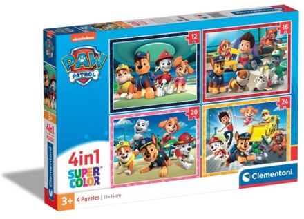 Clementoni Paw Patrol puzzel 4-in-1