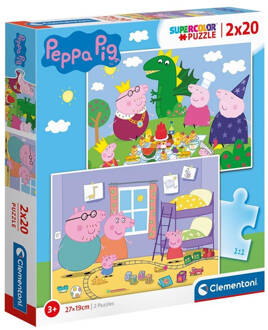 Clementoni Peppa Pig Puzzel 2x20st