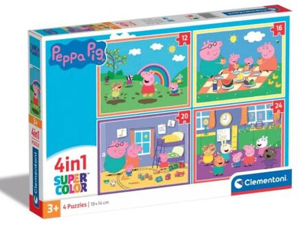 Clementoni Peppa Pig puzzel 4-in-1