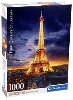 Clementoni Puzzel 1000 Eiffeltoren Compact Box