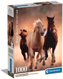 Clementoni puzzel 1000pcs running horses