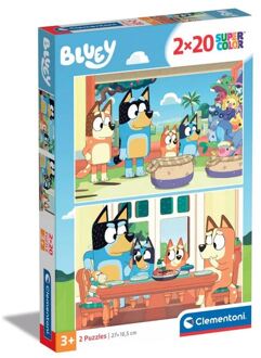 Clementoni puzzel 2x20pcs Bluey