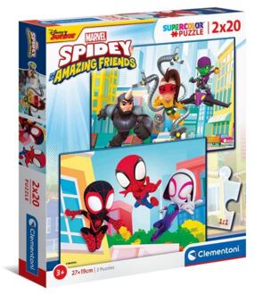 Clementoni puzzel 2x20pcs Spidey