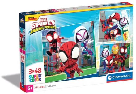 Clementoni puzzel 3x48pcs Spidey