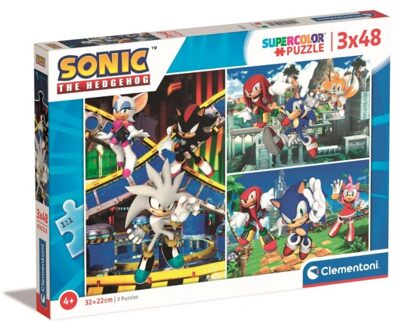 Clementoni Sonic puzzel 3x48 stukjes
