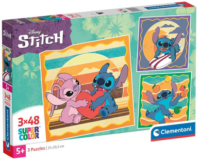 Clementoni Stitch Puzzel (3x48 stukjes)