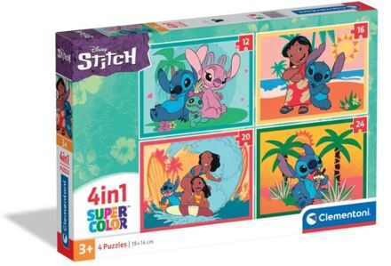 Clementoni Stitch puzzel 4-in-1