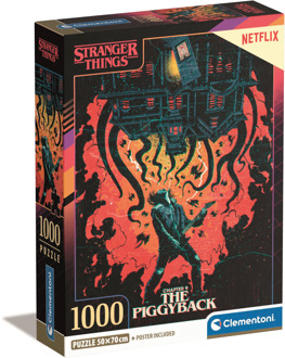 Clementoni Stranger Things 4 - The Piggy Bank Puzzel (1000 stukjes)