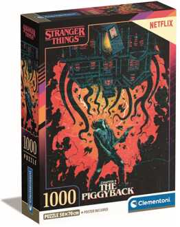 Clementoni Stranger Things Jigsaw Puzzle Chapter 9 The Piggyback (1000 pieces)