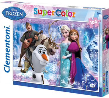 Clementoni SuperColor Disney Frozen puzzel, 104 stukjes