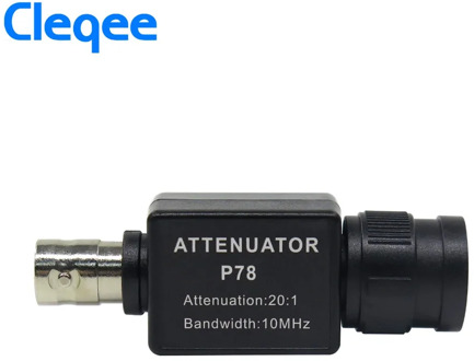 Cleqee P78 20:1 Signal Attenuator 10MHz Bandwidth Oscilloscope Accessories BNC Adapter Oscilloscope HT201 Upgrade Version