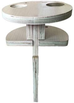 Clever Outdoor Wijn Tafel Met Opvouwbare Ronde Desktop Mini Houten Picknicktafel Te Dragen Wijnrek Geschikt Voor Picknicks/Camp
