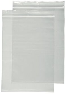 Cleverpack Verpakkingszak grip 160x230mm 50mu hersluitbaar 100 stuks Transparant