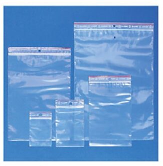 Cleverpack Verpakkingszak grip 80x125mm 50mu hersluitbaar 100 stuks Transparant