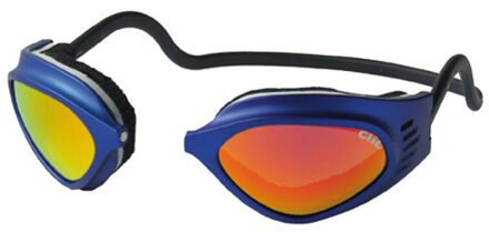 CliC Sport Goggle Regular blauw met oranje spiegel glazen