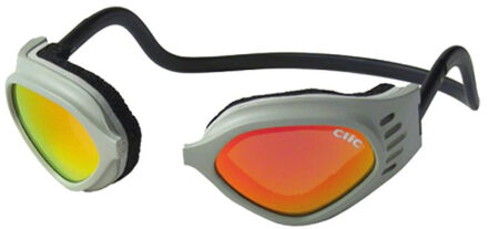 CliC Sport Goggle Regular oranje spiegel glazen - Grijs