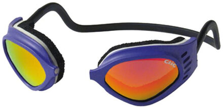 CliC Sport Goggle Regular paars met oranje spiegel glazen