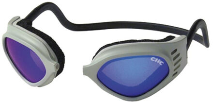 CliC Sport Goggle Small grijs met blauwe spiegel glazen
