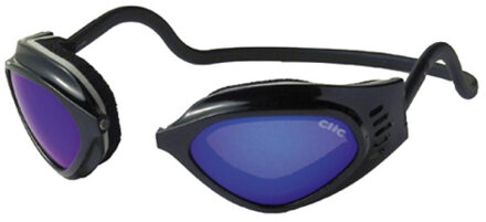 CliC Sport Goggle Small zwart met blauwe spiegel glazen