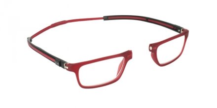 CliC Tube Frosted rood - +2.5