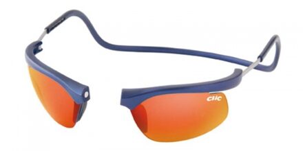 CliC Zonnebril wing Oranje glazen - Blauw/Oranje