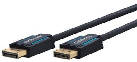 clicktronic DisplayPort Aansluitkabel [1x DisplayPort stekker - 1x DisplayPort stekker] 3.00 m Blauw