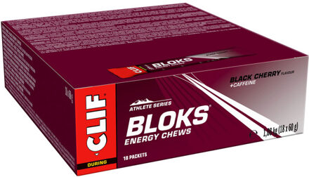 Clif® Blok Energy Chew Black Cherry (18 stuks) paars - ONE-SIZE