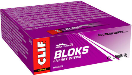 Clif® Blok Energy Chew Mountain Berry (18 stuks) grijs - ONE-SIZE