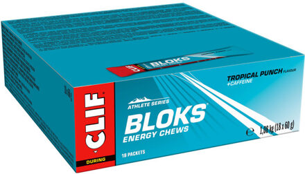 Clif® Blok Energy Chew Tropical Punch (18 stuks) blauw - ONE-SIZE